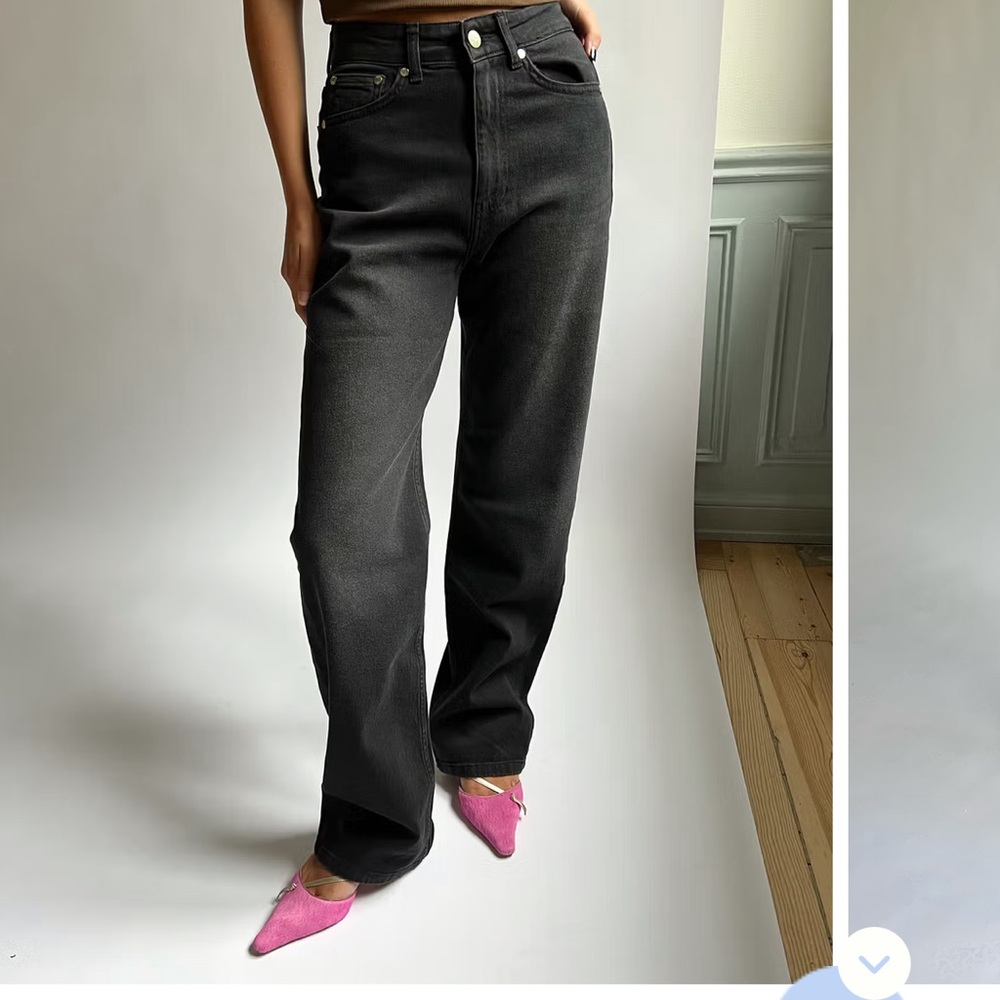 Djerf Avenue Straight Jeans Black (Size 29)